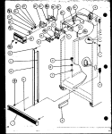 REF / FZ CONTROLS AND CABINET PARTS Diagram and Parts List for SBI20K P1102509W Amana Refrigerator