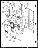 EVAP AND AIR HANDLING Diagram and Parts List for SBI20K P1102509W Amana Refrigerator
