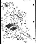 MACHINE COMPARTMENT Diagram and Parts List for SBI20K P1102509W Amana Refrigerator