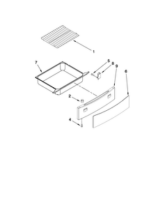 Drawer And Rack Parts Diagram and Parts List for JGS8750CDS01  Jenn-Air Range