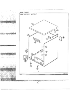 Cabinet Diagram and Parts List for LNC7759A77  Maytag Dryer
