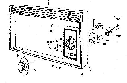 Panel Assembly Diagram and Parts List for 5629907310  Kenmore Microwave