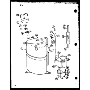 Diagram 5 Diagram and Parts List for 912-3E50A P68412-6R Amana Air Conditioner