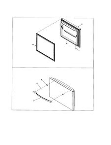 Freezer Door Diagram and Parts List for ABD2533DES0  Amana Refrigerator