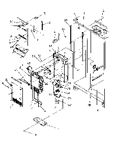 Evaporator And Air Handling Diagram and Parts List for SRDE528SW-P1184901WW  Amana Refrigerator
