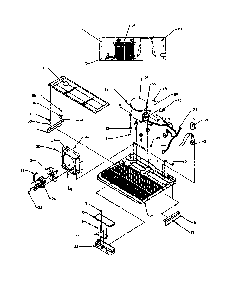 Machine Compartment Diagram and Parts List for 1999CIWEW-P1171101WW  Amana Refrigerator