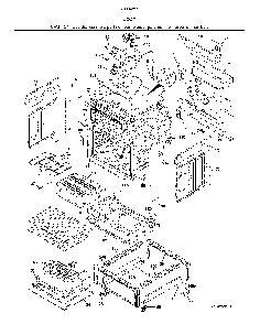 Body Diagram and Parts List for 7904253131A  Kenmore Range