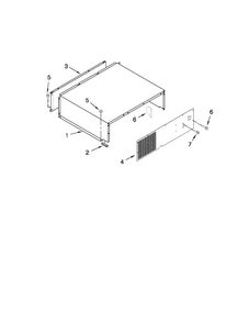 Top Grille And Unit Cover Parts Diagram and Parts List for JF42NXFXDW02  Jenn-Air Refrigerator