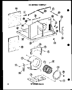 Interior Parts Diagram and Parts List for 5-SPJM P54360-40R Amana Air Conditioner