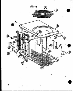 (srcf30u01b/p6917206c) (srcf36u01b/p6904407c) (srcf42u01b/p6904408c) (srcf30u01c/p6917208c) Diagram and Parts List for SRCF48U01B P6904409C Amana Air Conditioner