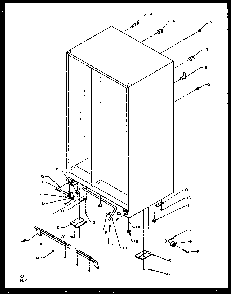 Drain Diagram and Parts List for SZ25NE-P1162702WE  Amana Refrigerator