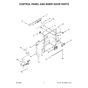 Part Location Diagram of W11714324 Whirlpool Screw