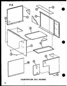 (d67636-16) (d67636-20) (d67636-24) Diagram and Parts List for SCFC48AOV-A P69043-3C Amana Air Conditioner