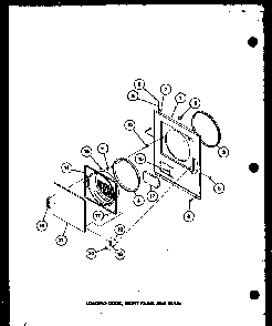 Section 10 Diagram and Parts List for LG2501 P7762206W W Amana Dryer