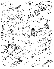 Nozzle And Motor Diagram and Parts List for 1163038290C  Kenmore Canister Vacuum