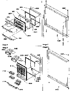 Door Assemblies Diagram and Parts List for 67275-P1311001WE  Amana Refrigerator