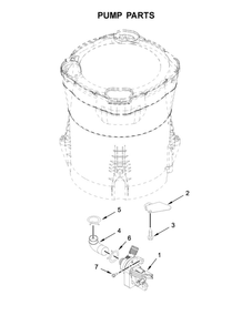 Pump Parts Diagram and Parts List for MVWB765FC1  Maytag Washer