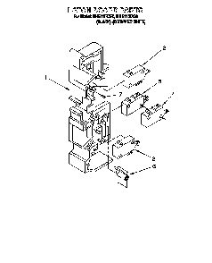 Latch Board Diagram and Parts List for MHE11RDQ6  Maytag Microwave