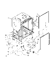 Tub And Frame Parts Diagram and Parts List for 66514815N610  Kenmore Dishwasher