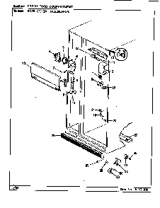 Fresh Food Compartment Diagram and Parts List for RC20LN-2A-BS01G  Magic Chef Refrigerator