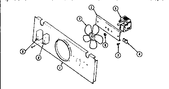 Blower Motor-cooling Diagram and Parts List for WM2720B M167B Jenn-Air Wall Oven