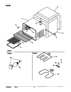 Cavity Diagram and Parts List for ARR6102W-P1143605NW  Amana Range