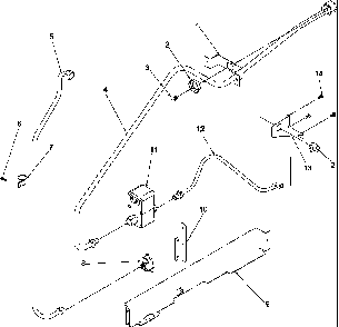 Gas Supply Diagram and Parts List for ARG7800E-P1143365NE  Amana Range