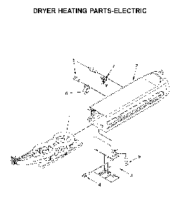 Dryer heating parts-electric Diagram and Parts List for MED7230HC0  Maytag Dryer