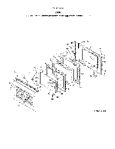 Door Diagram and Parts List for 79032363415  Kenmore Range