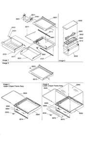 Deli/shelves/crisper Diagram and Parts List for SZD23VW-P1315309WW  Amana Refrigerator