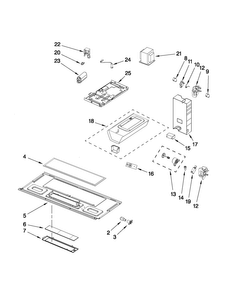Interior And Ventilation Parts Diagram and Parts List for MMV1164WB0  Maytag Microwave