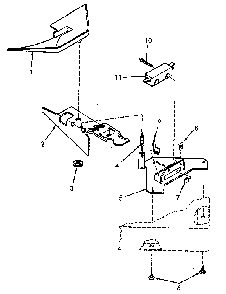 Loading Door Switch And Bracket Diagram and Parts List for NA8631W33921  Speed Queen Washer