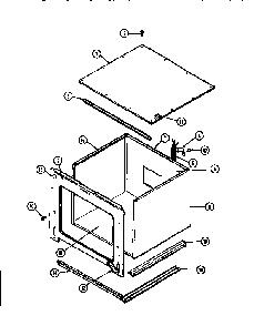 Body-lower Diagram and Parts List for WM2750B M167B Jenn-Air Wall Oven