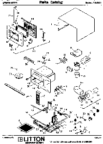 Replacement Parts Diagram and Parts List for 70 2001 Amana Microwave