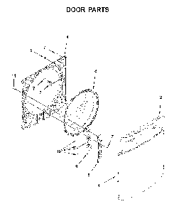 Door parts Diagram and Parts List for MHW6630HW2  Maytag Washer