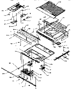 Comparment Separator/divider Block Diagram and Parts List for TX22R-P1157704W  Amana Refrigerator