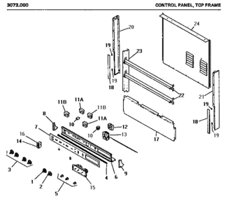 01 - CONTROL PANEL Diagram and Parts List for 3072000  Maytag Microwave Oven Combo