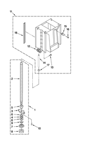 Powerscrew And Ram Parts Diagram and Parts List for TC607X2  Jenn-Air Trash Compactor