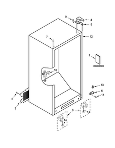 Part Location Diagram of W10574323 Whirlpool COVER-UNIT