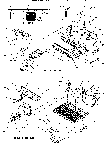 Machine Compartment Diagram and Parts List for SRI20S2E-P1190101WE  Amana Refrigerator