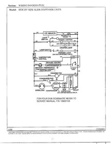 Wiring Information Diagram and Parts List for HMG611390  Admiral Refrigerator