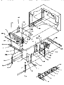 Evaporator Area Diagram and Parts List for TXI22R2-P1168014W  Amana Refrigerator