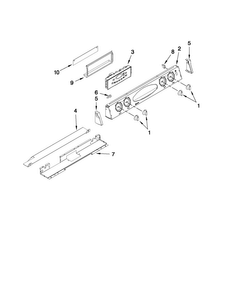 Control Panel Parts Diagram and Parts List for MGS5875BDS23  Maytag Range