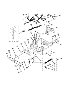 Control Panel And Separator Parts Diagram and Parts List for MLE26PRBYW0  Maytag Dryer