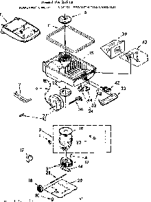 Base Assembly Diagram and Parts List for 11626934  Kenmore Canister Vacuum