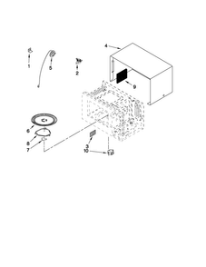 Microwave Oven Cavity Parts Diagram and Parts List for MMW5530DAW21  Maytag Microwave Oven Combo