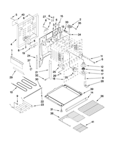 Chassis Parts Diagram and Parts List for MEP5775BAB19  Maytag Range