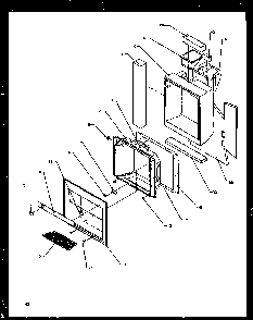 Ice And Water Cavity Diagram and Parts List for SXD22NW-P1162405WW  Amana Refrigerator