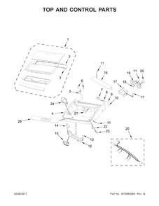 Part Location Diagram of W10869499 Whirlpool SCREW