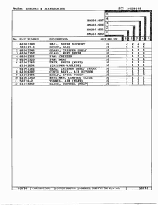 Freezer Compartment Page 2 Diagram and Parts List for HMG531680  Admiral Refrigerator